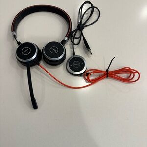 Jabra On-Ear Dual Headphones with microphone and volume controller